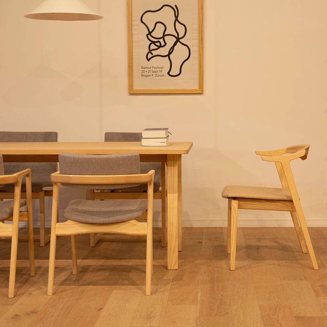 Hirata Chair Collection:GADO Half Arm Chair nwh ヒラタチェアコレクション ガド ダイニングアームチェア