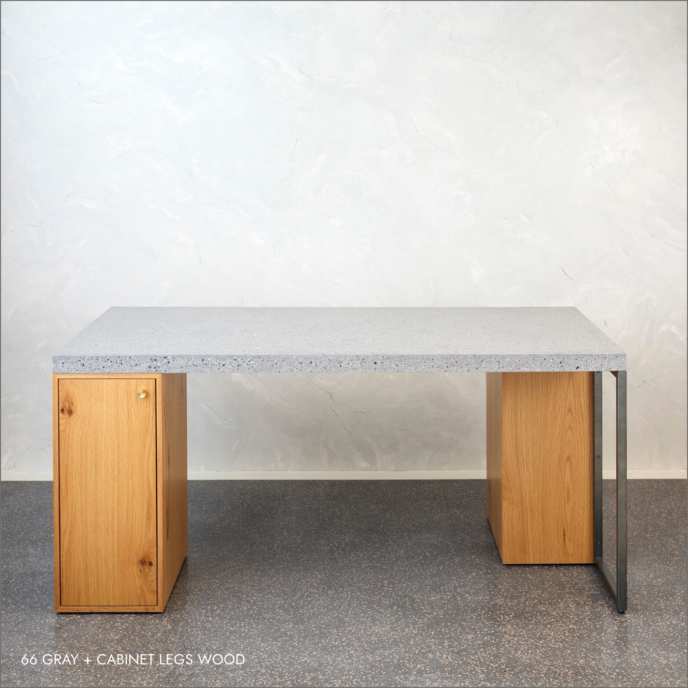 COLOR'U:BEALSTONE DINING TABLE with CABINET LEGS WOOD コロル ビールストーン ダイニングテーブル
