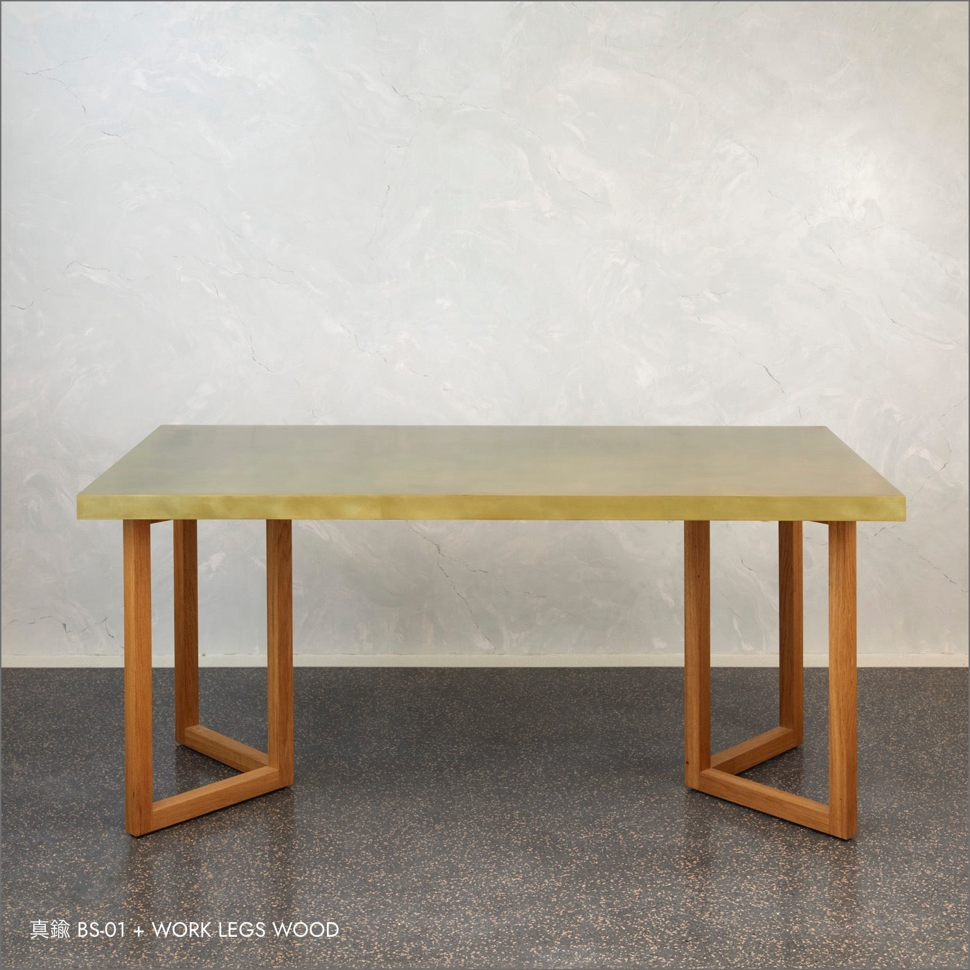 COLOR'U:VEROMETAL DINING TABLE with WORK LEGS WOOD コロル ヴェロメタル ダイニングテーブル
