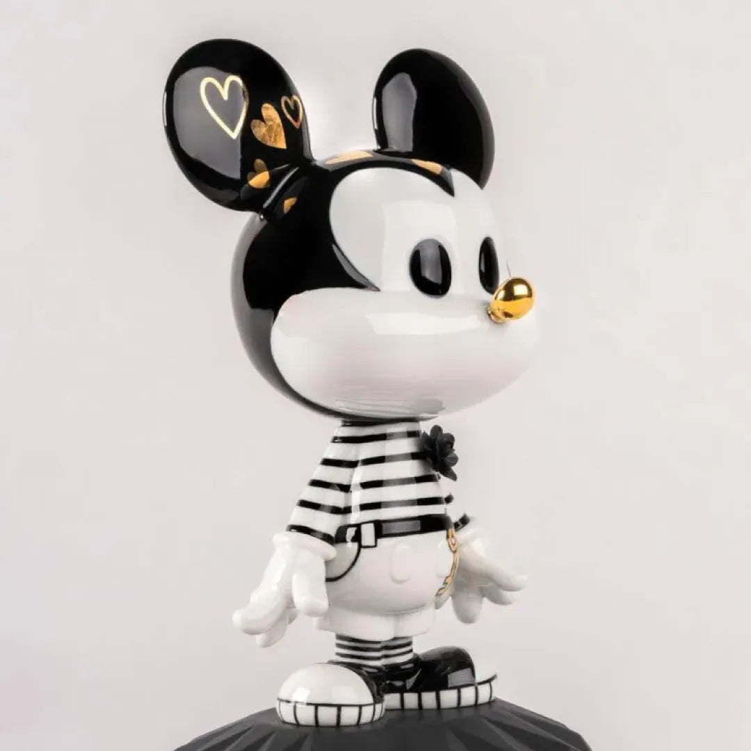 LLADRO:MICKEY MOUSE-Black&White リヤドロ ミッキーマウス
