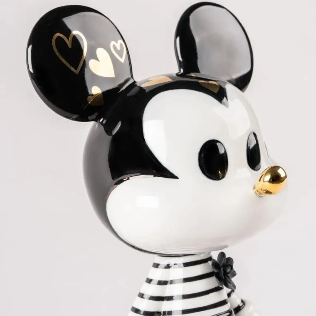 LLADRO:MICKEY MOUSE-Black&White リヤドロ ミッキーマウス