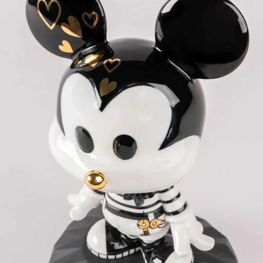 LLADRO:MICKEY MOUSE-Black&White リヤドロ ミッキーマウス