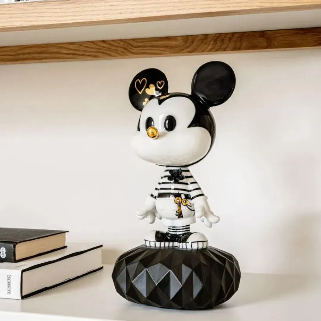 LLADRO:MICKEY MOUSE-Black&White リヤドロ ミッキーマウス