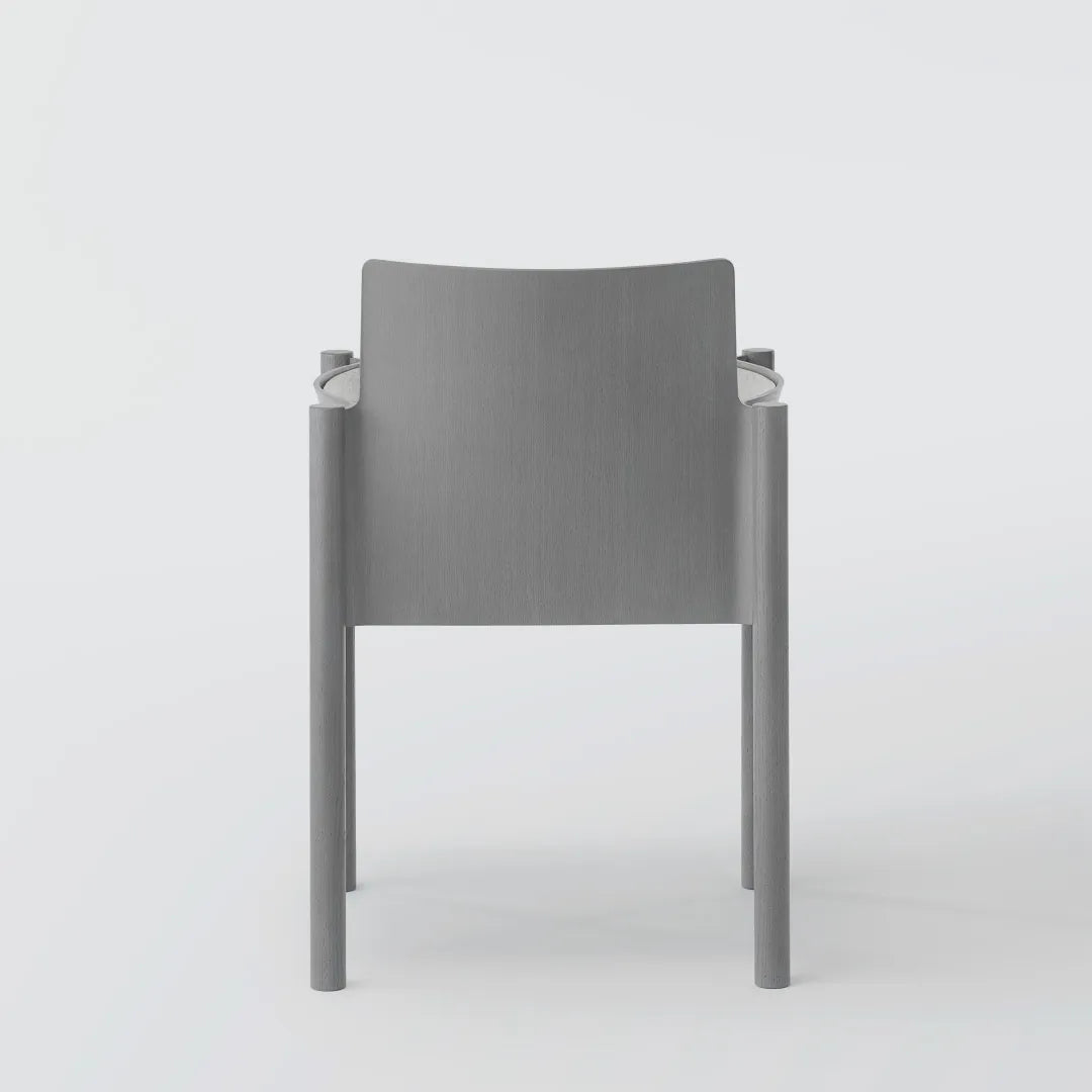 KOYORI:Kawara Armchair BY コヨリ カワラ アームチェア グレー