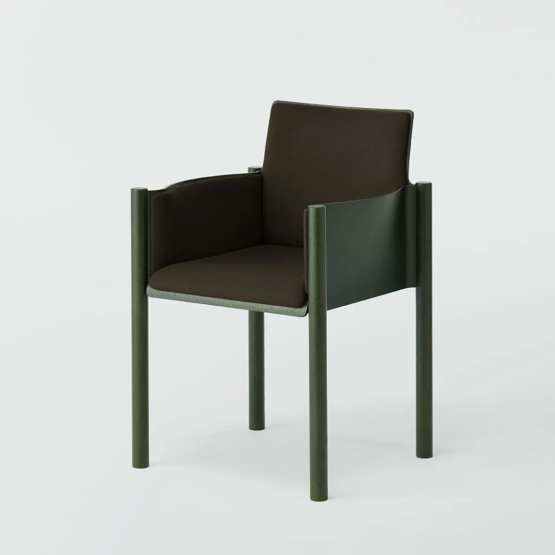 KOYORI:Kawara Armchair BG コヨリ カワラ アームチェア グリーン