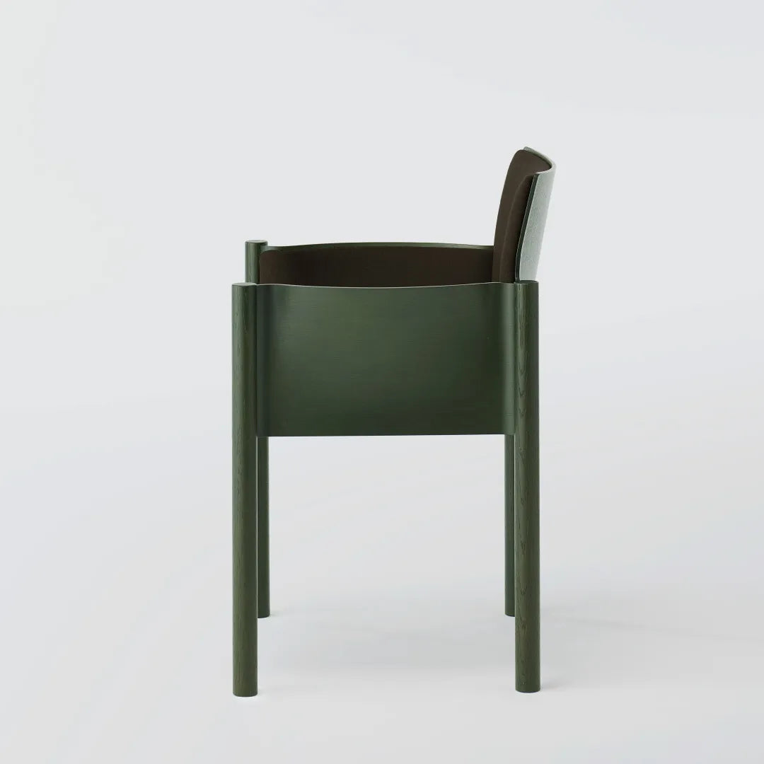 KOYORI:Kawara Armchair BG コヨリ カワラ アームチェア グリーン