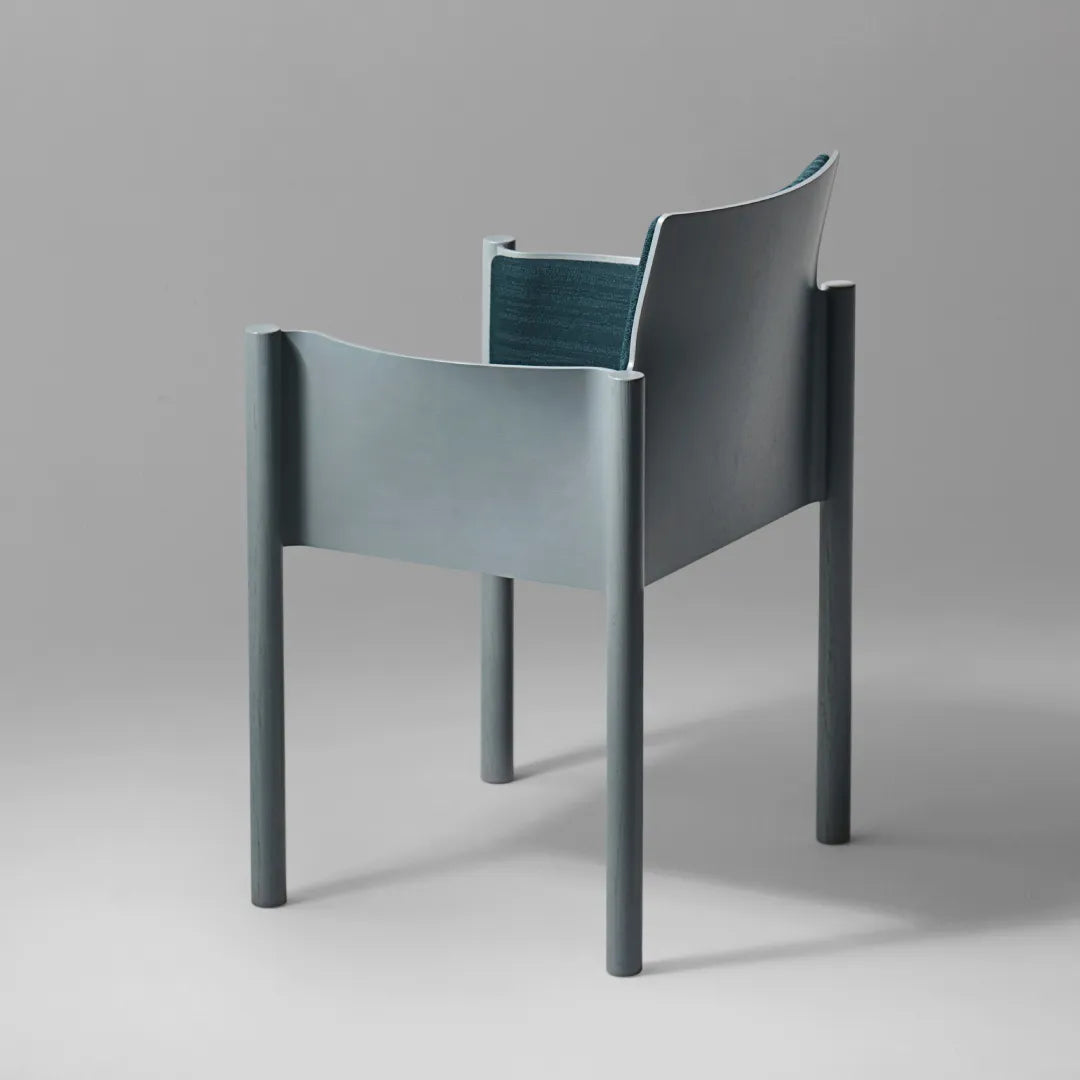 KOYORI:Kawara Armchair BY コヨリ カワラ アームチェア グレー