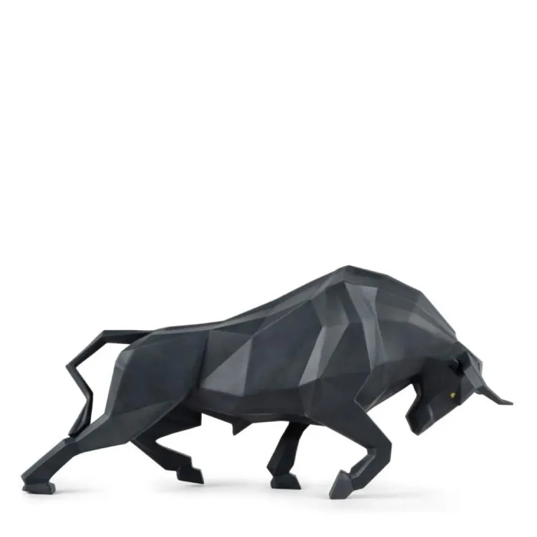 LLADRO:Origami-Bull BK リヤドロ アートフィギュア 折り紙/ウシ