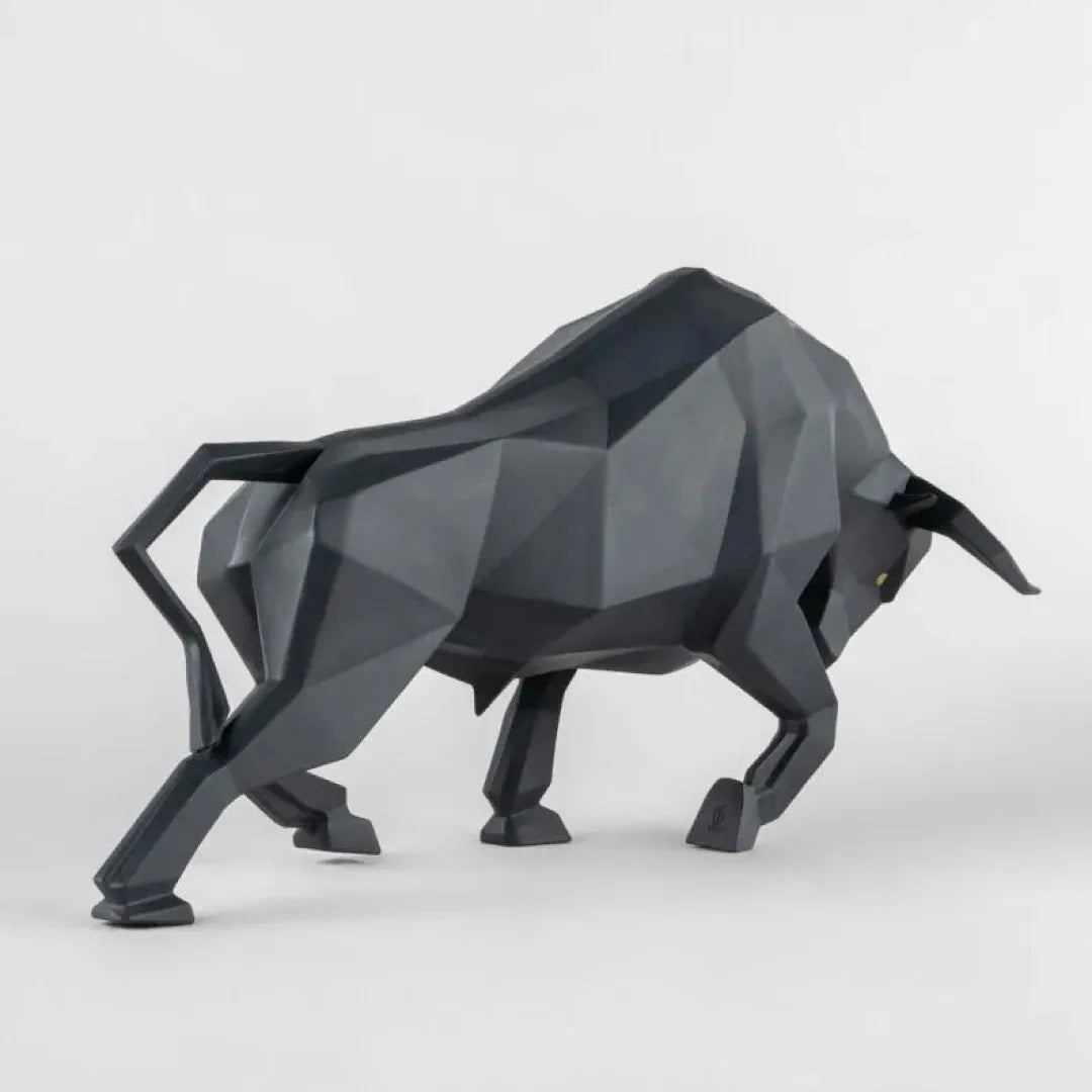 LLADRO:Origami-Bull BK リヤドロ アートフィギュア 折り紙/ウシ