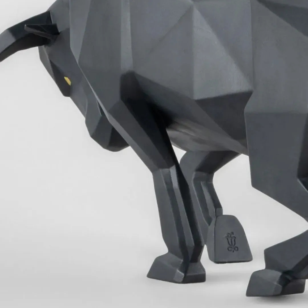 LLADRO:Origami-Bull BK リヤドロ アートフィギュア 折り紙/ウシ