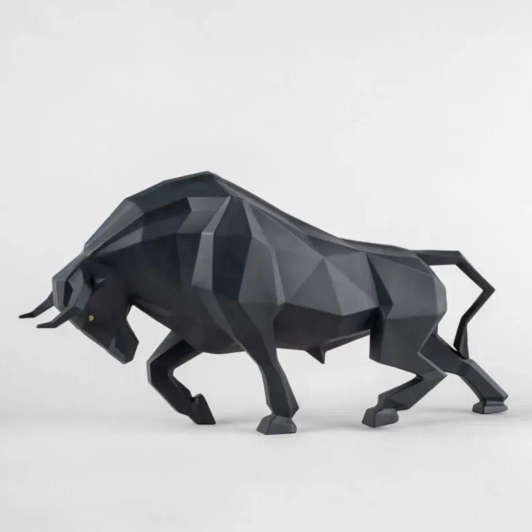 LLADRO:Origami-Bull BK リヤドロ アートフィギュア 折り紙/ウシ