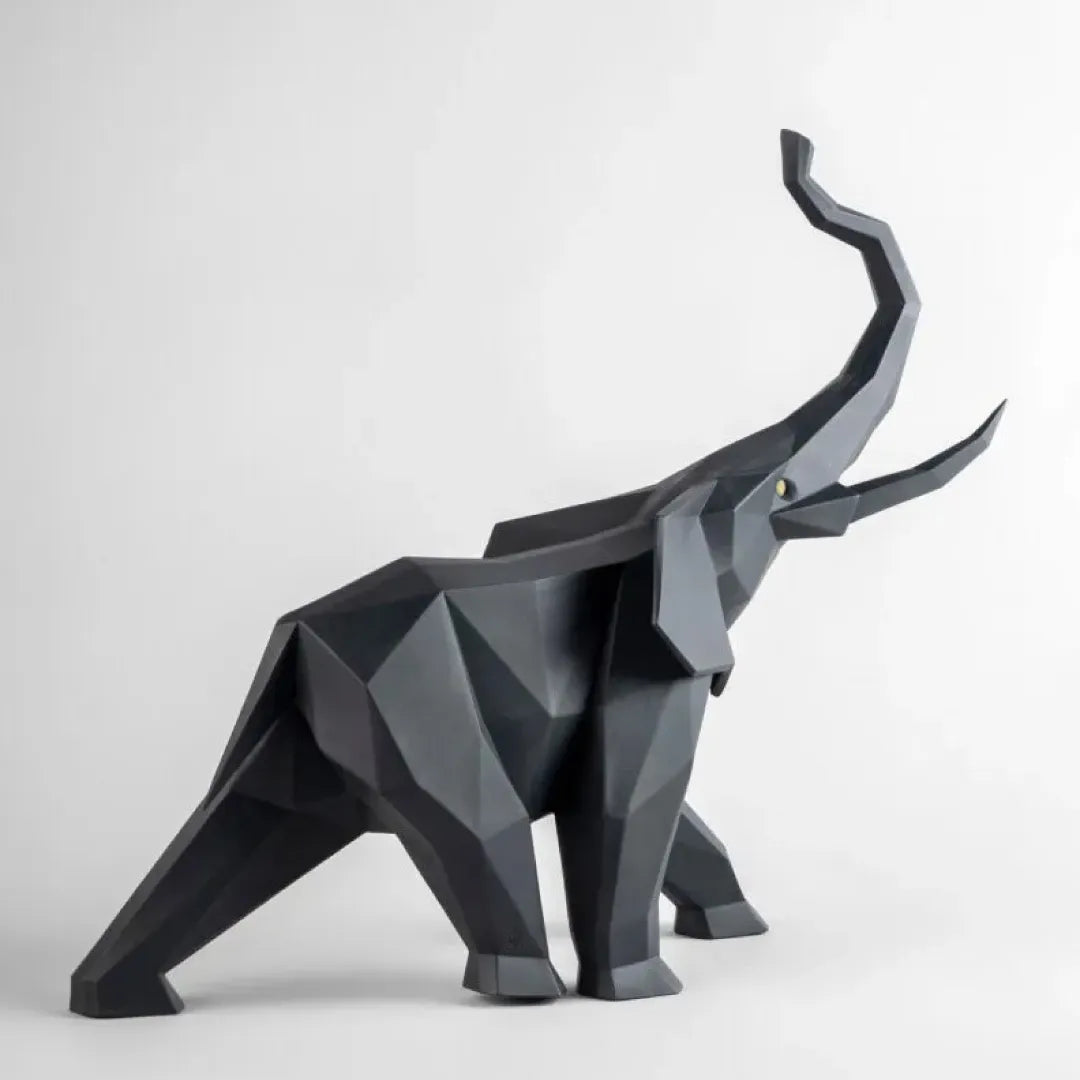 LLADRO:Origami-Elephant BK リヤドロ アートフィギュア 折り紙/ゾウ