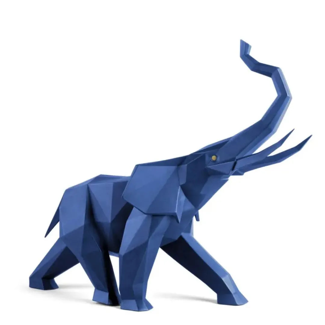 LLADRO:Origami-Elephant BL リヤドロ アートフィギュア 折り紙/ゾウ