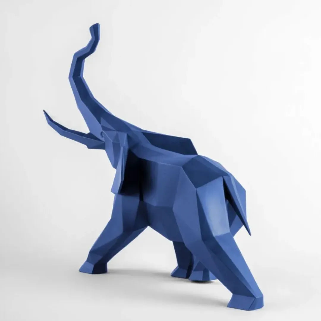 LLADRO:Origami-Elephant BL リヤドロ アートフィギュア 折り紙/ゾウ