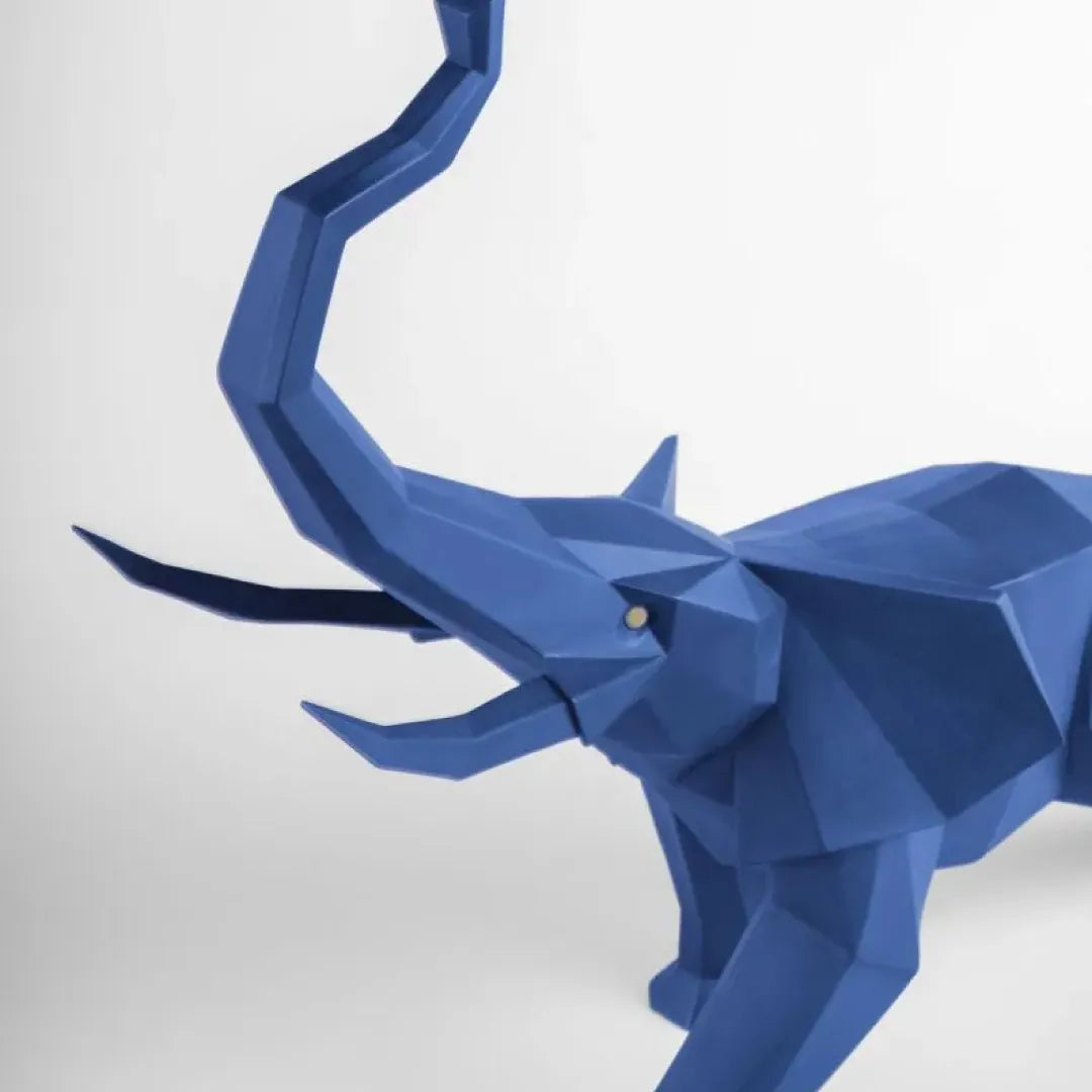 LLADRO:Origami-Elephant BL リヤドロ アートフィギュア 折り紙/ゾウ