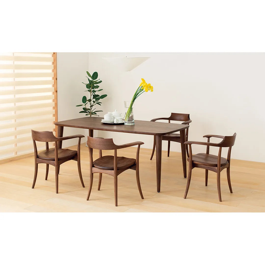 HIDA:CRESCENT Armchair WN(wooden seat) 飛騨産業 クレセント アームチェア ウォルナット/板座