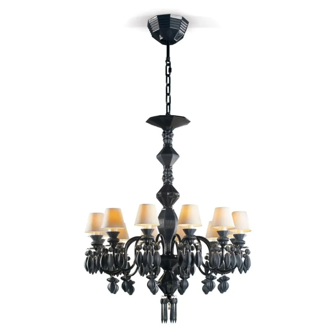 LLADRO:Belle de Nuit-Chandelier12 BK リヤドロ シャンデリア 12灯