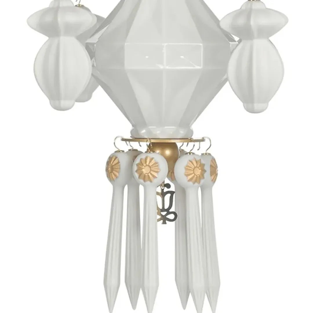 LLADRO:Belle de Nuit-Chandelier12 GLD リヤドロ シャンデリア 12灯