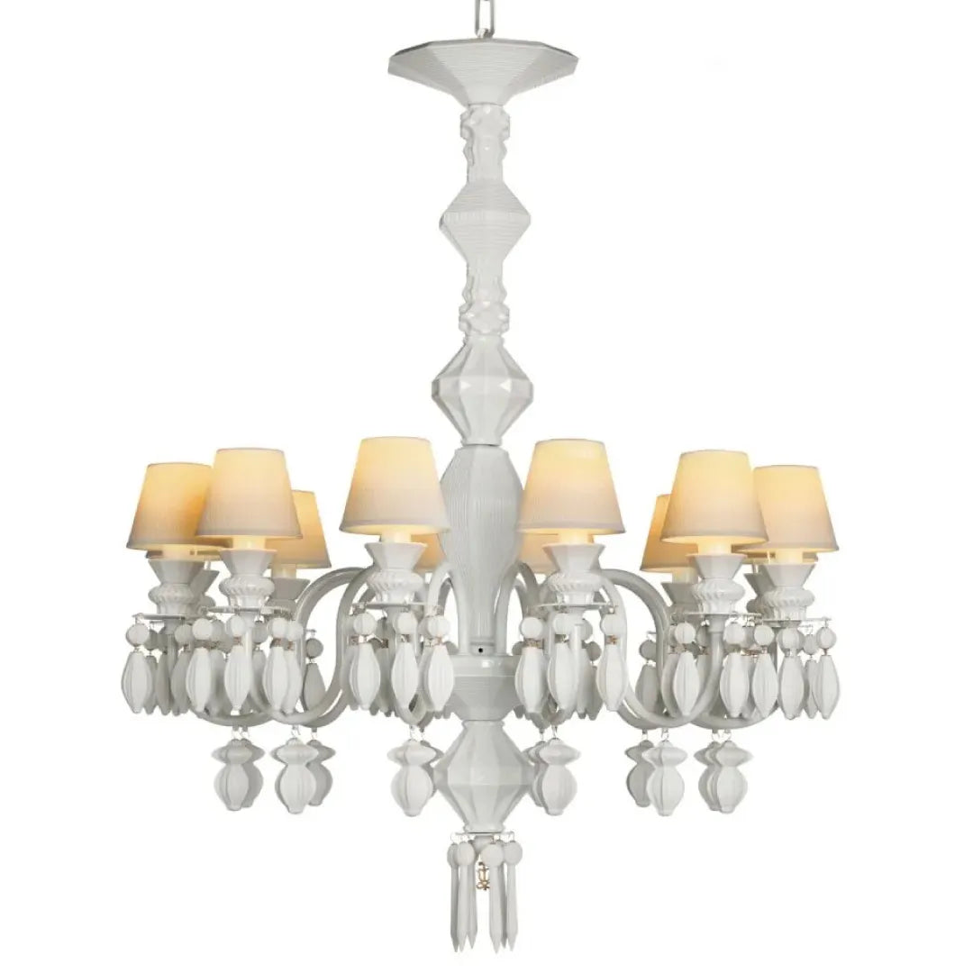LLADRO:Belle de Nuit-Chandelier12 WH リヤドロ シャンデリア 12灯
