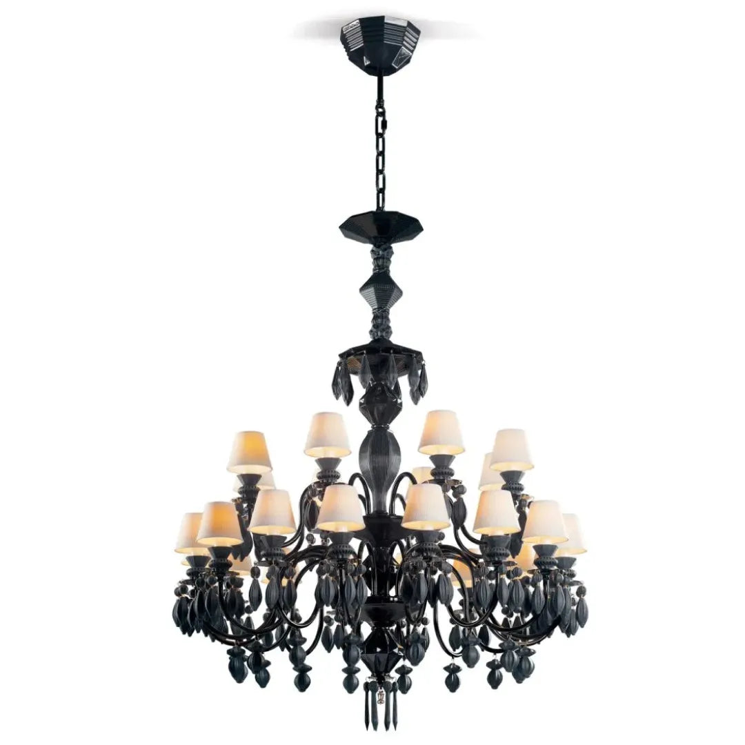 LLADRO:Belle de Nuit-Chandelier24 BK リヤドロ シャンデリア 24灯
