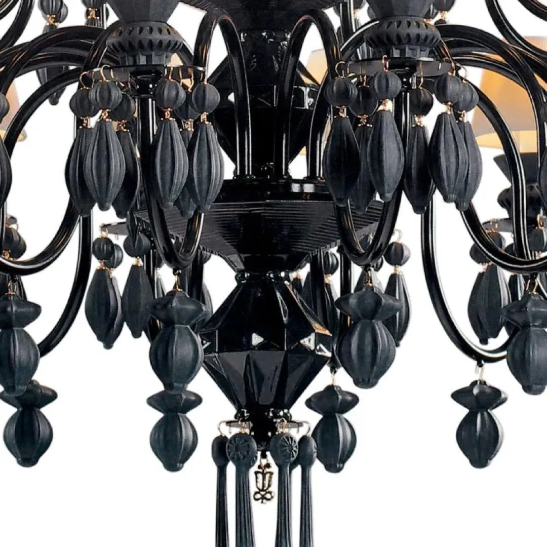 LLADRO:Belle de Nuit-Chandelier24 BK リヤドロ シャンデリア 24灯