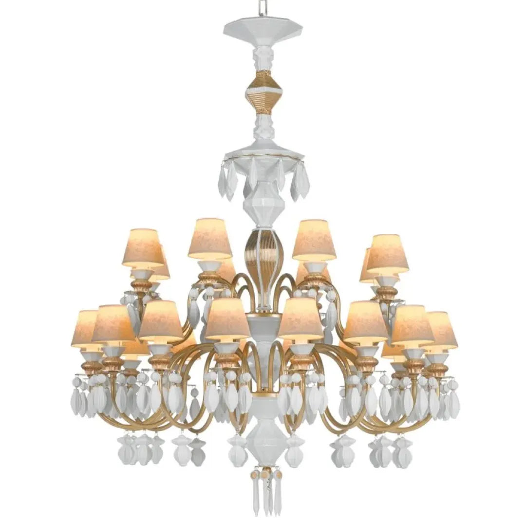 LLADRO:Belle de Nuit-Chandelier24 GLD リヤドロ シャンデリア 24灯