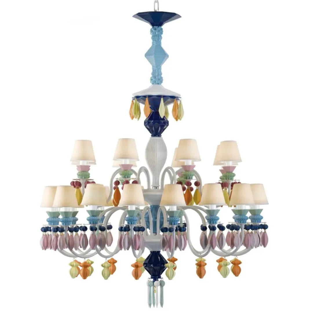 LLADRO:Belle de Nuit-Chandelier24 MLT リヤドロ シャンデリア 24灯