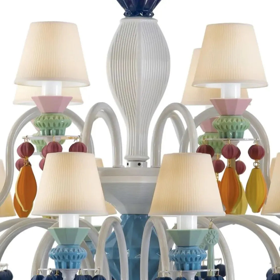LLADRO:Belle de Nuit-Chandelier24 MLT リヤドロ シャンデリア 24灯