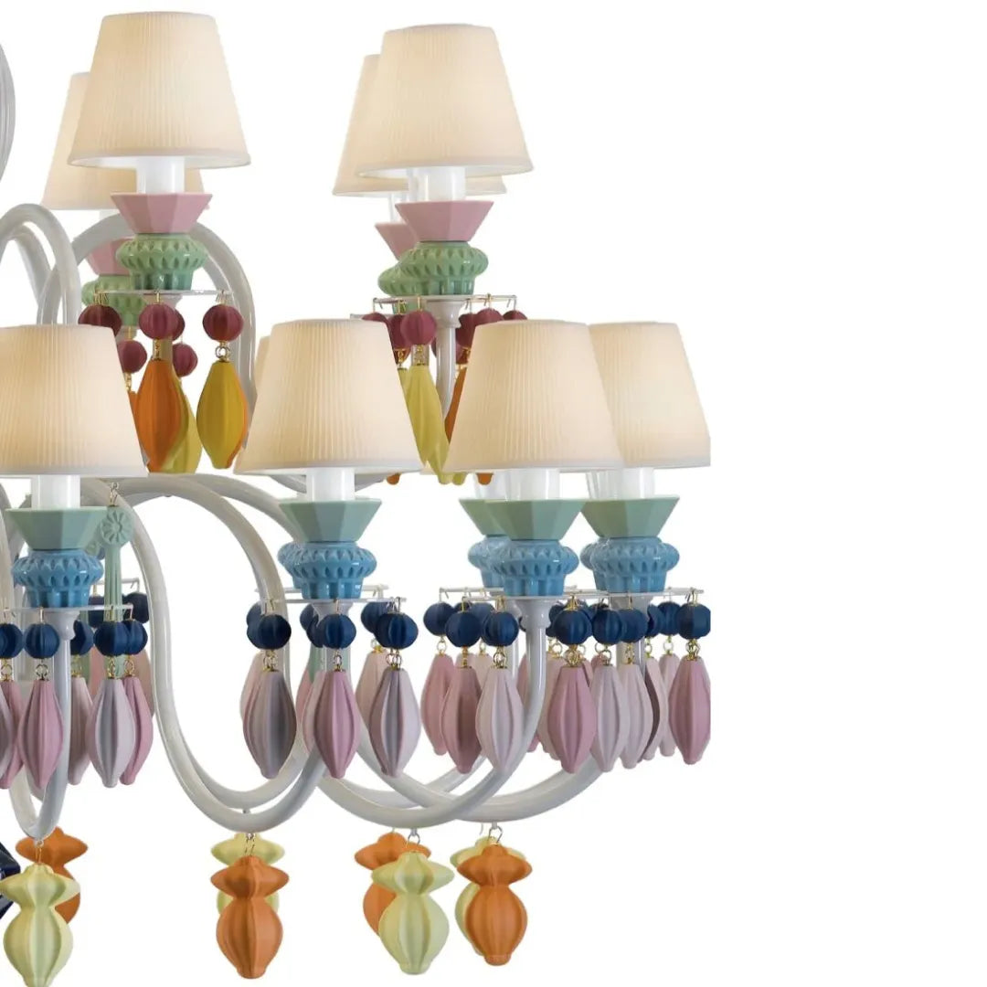 LLADRO:Belle de Nuit-Chandelier24 MLT リヤドロ シャンデリア 24灯