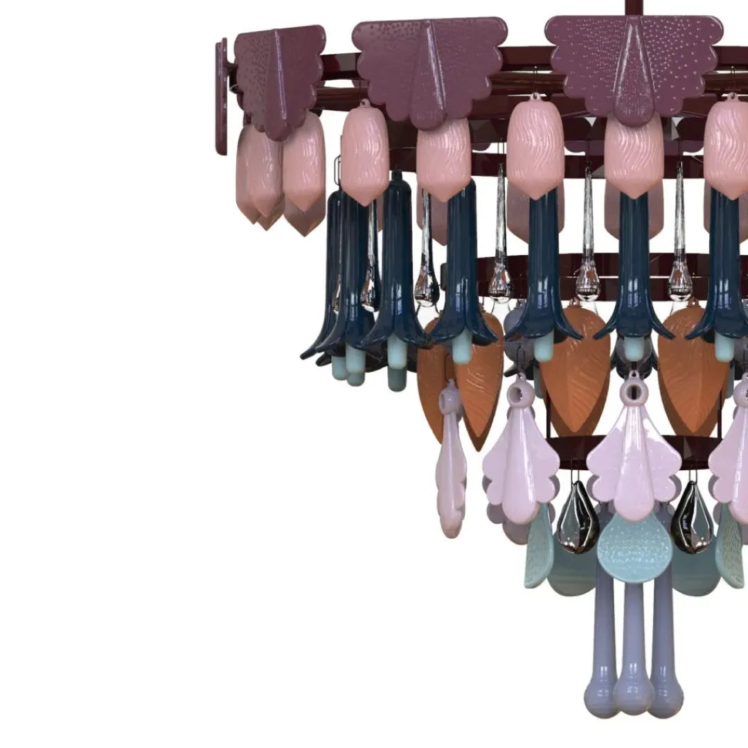 LLADRO:Seasons Chandelier 7 FALL リヤドロ シャンデリア 7灯