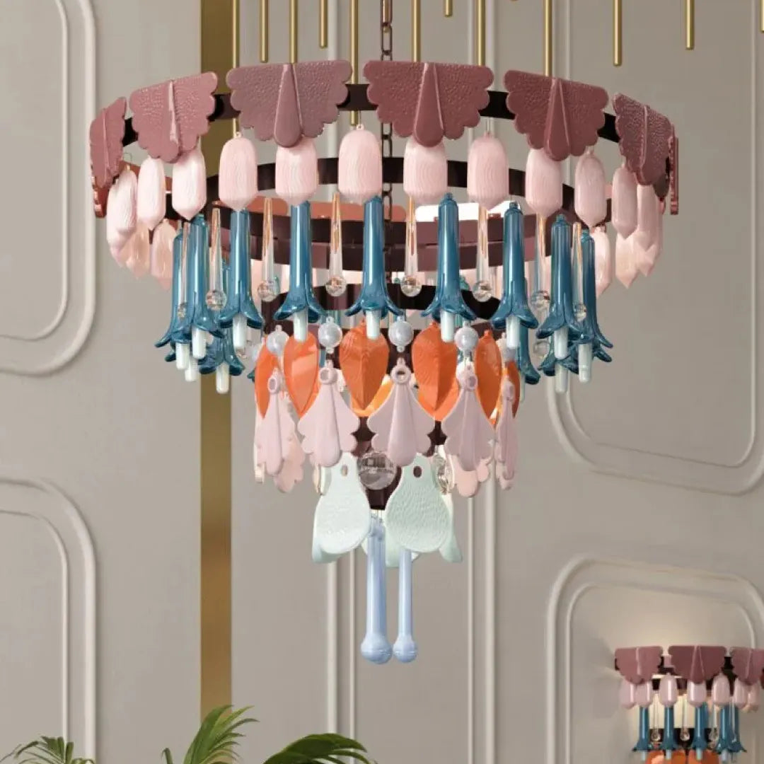 LLADRO:Seasons Chandelier 7 FALL リヤドロ シャンデリア 7灯