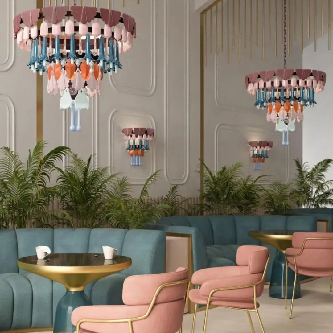 LLADRO:Seasons Chandelier 7 FALL リヤドロ シャンデリア 7灯