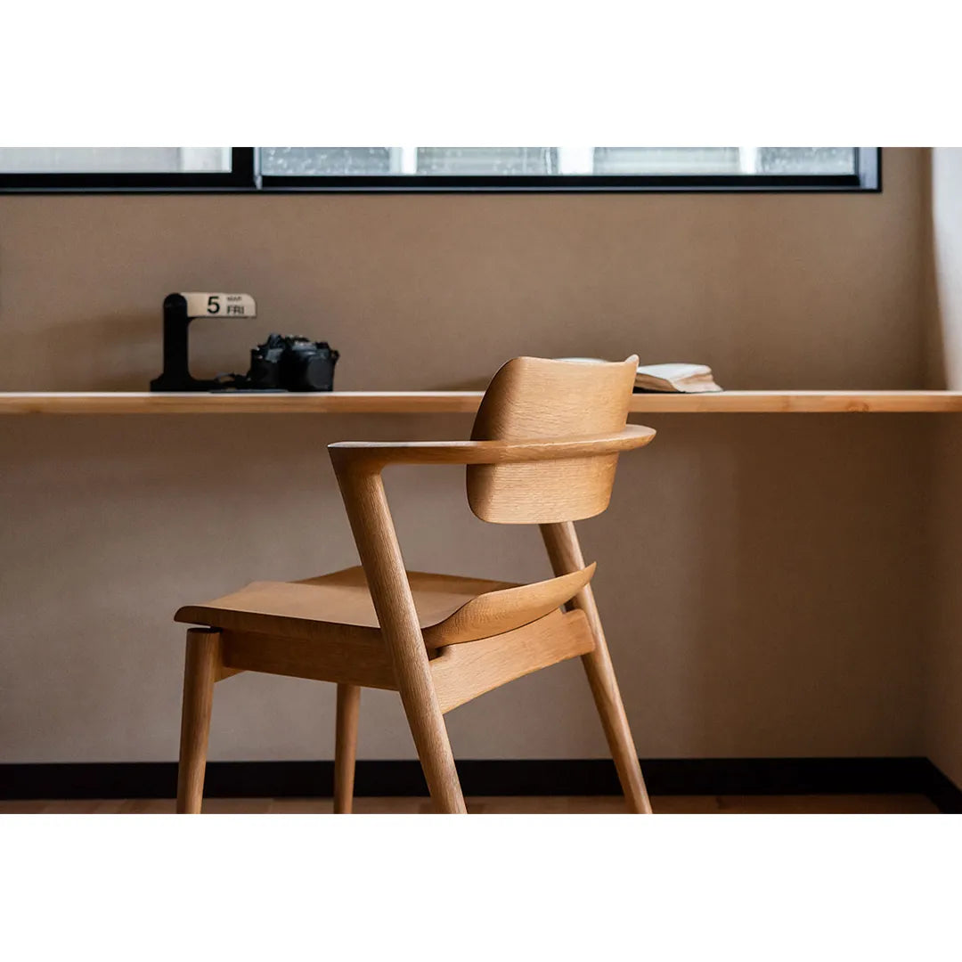 HIDA:SEOTO-EX Semi Armchair OK(wooden seat) 飛騨産業 セオト-EX セミアームチェア オーク/板座