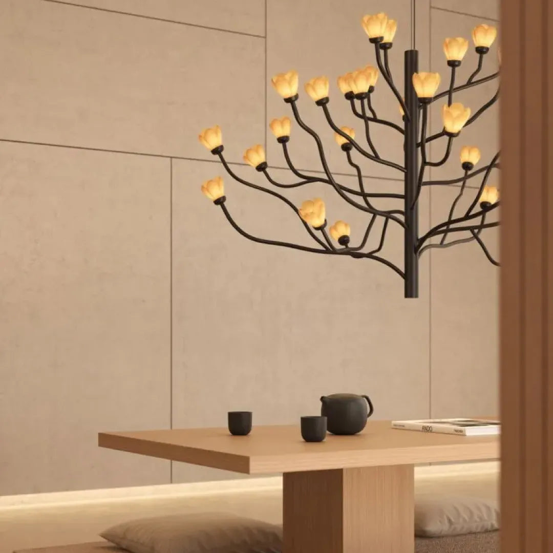 LLADRO:Mokuren Chandelier リヤドロ モクレン シャンデリア