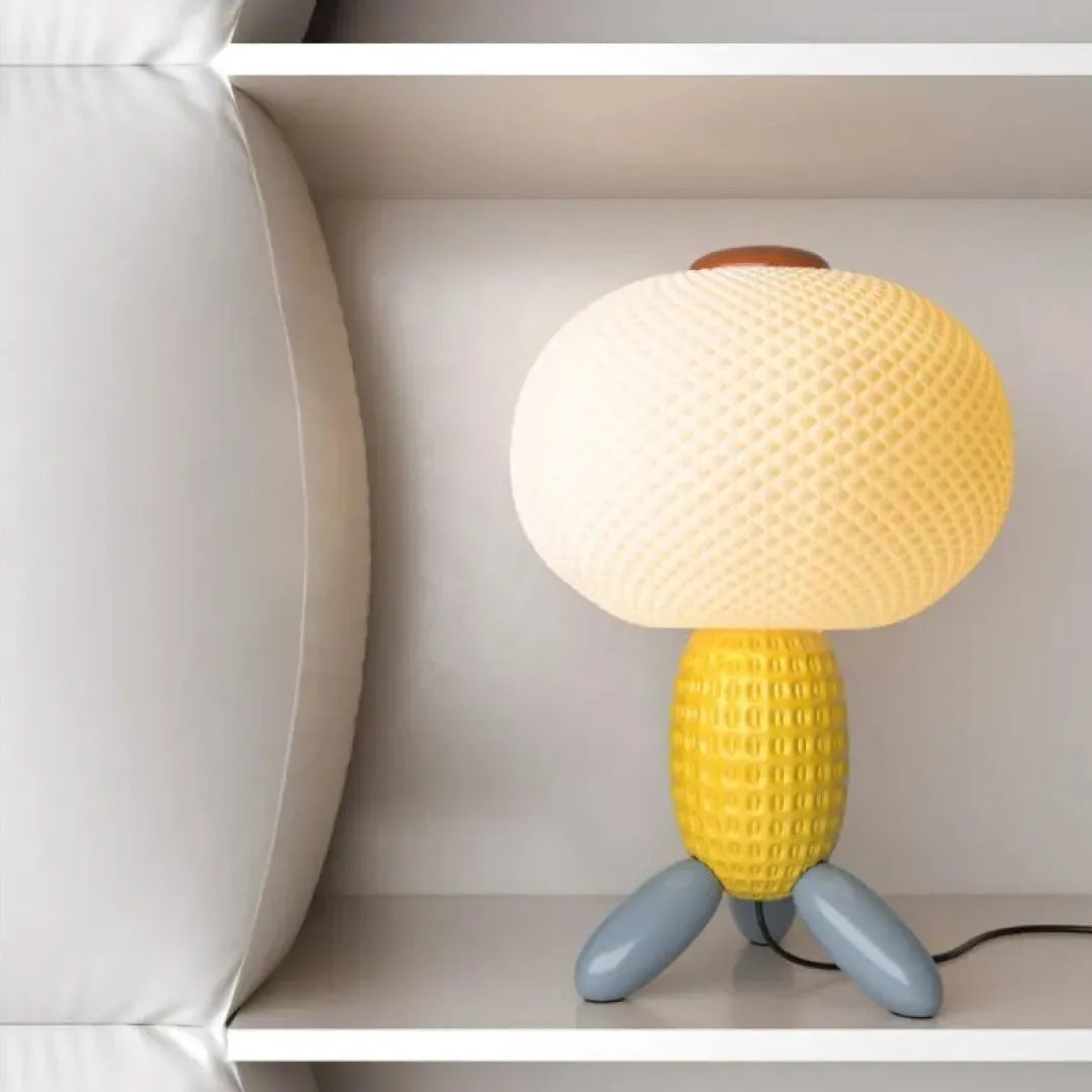 LLADRO：Soft Blown-Yellow　リヤドロ テーブルランプ