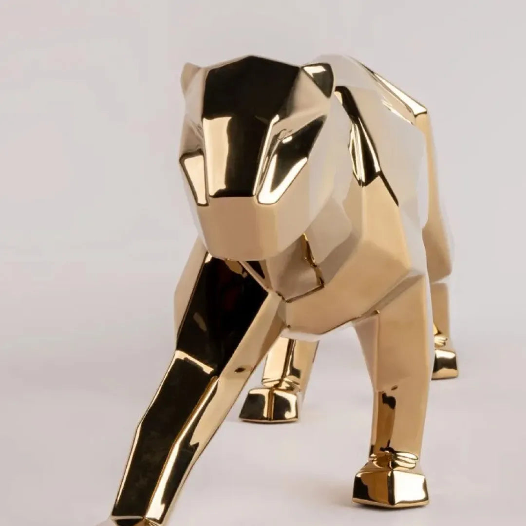 LLADRO：Origami-Panther GLD　リヤドロ アートフィギュア 折り紙/パンサー